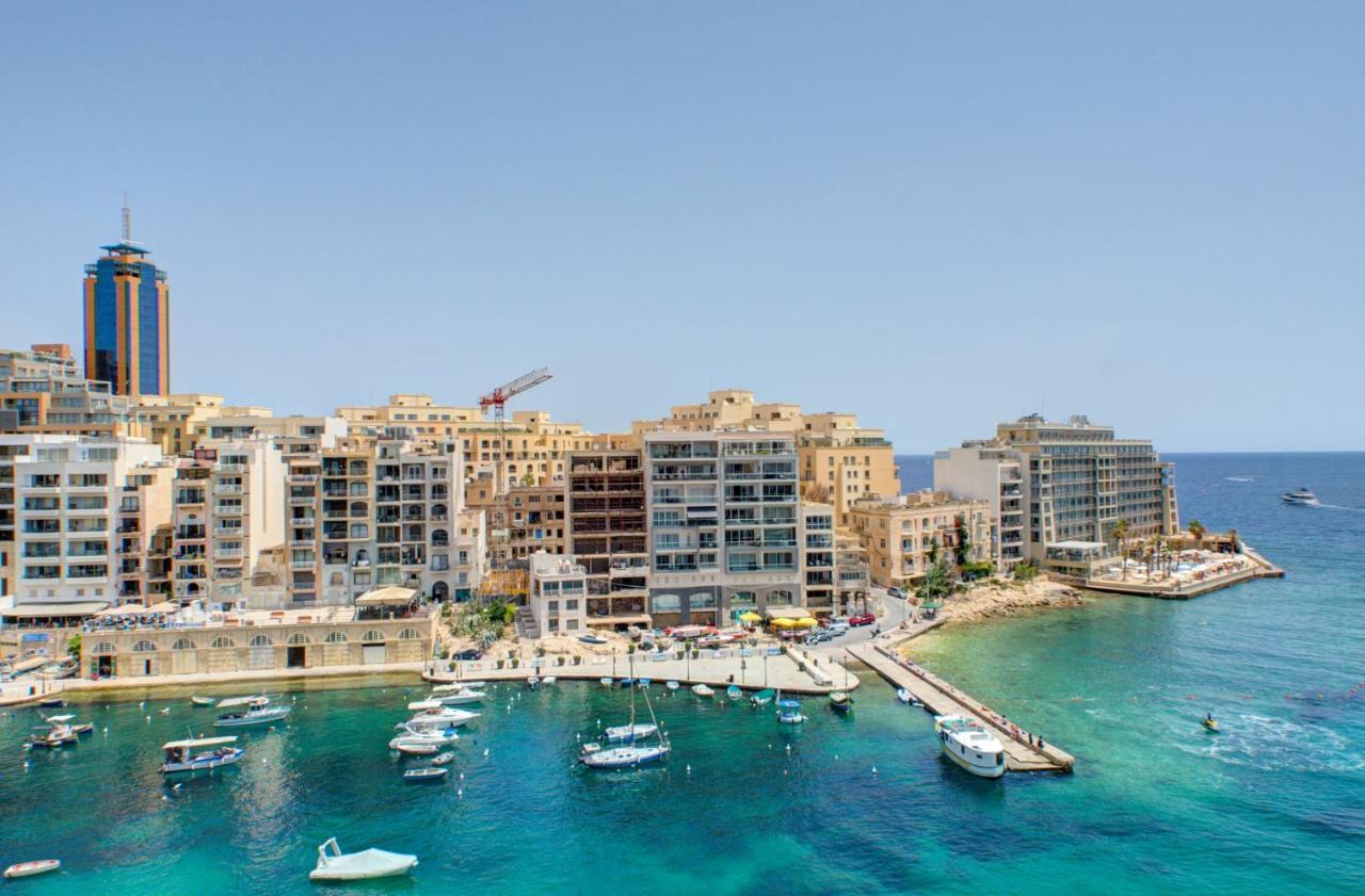 Morina Court - Seaview And Penthouse In St Julians By Shortletsmalta Lägenhet *